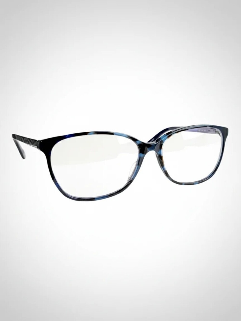 Liz Claiborne L647 Cat-Eye Glasses Havana Blue 51-16-135